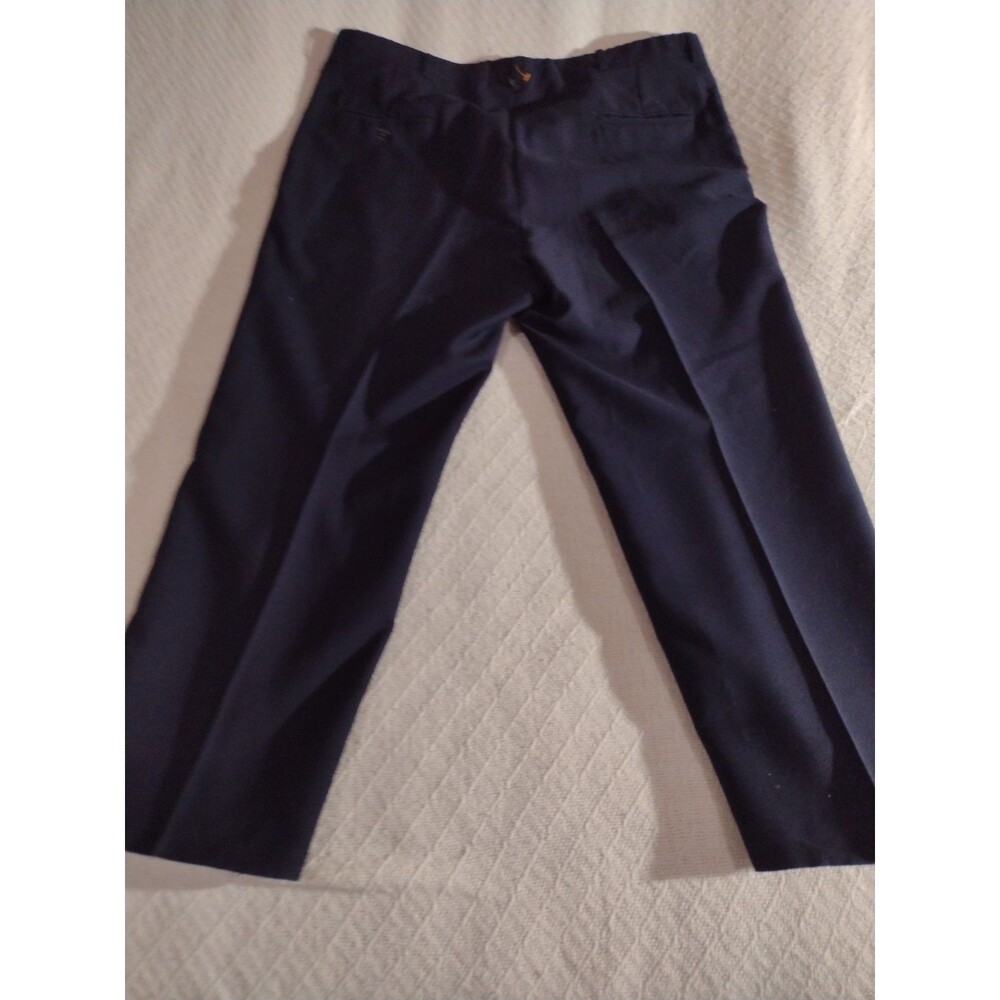 Haggar Navy Blue Lightweight Dress Pants For Men 38x29 Possibly Taken In An Inch